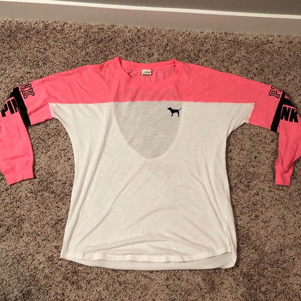 Victoria’s Secret PINK Long-Sleeve Cut-Out Top